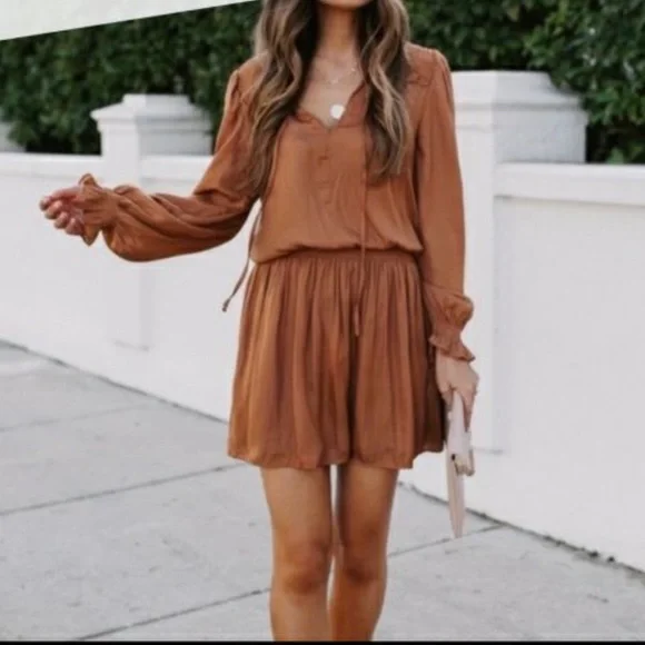 vici brown dress Softly Spoken Mesh Mini Dress VICI